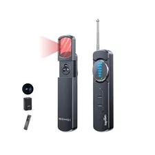 Hidden Camera Detector Upgraded Bug GPS Tracker Portable Privacy Finder Black