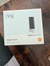 NEW - Ring Indoor Cam 2nd Gen 1080p HD Video Plug-In Security Camera - White