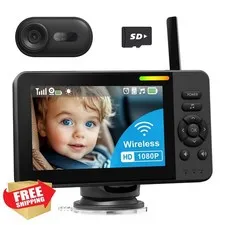 TinyShield Wireless Baby Car Camera HD 1080P Night Vision