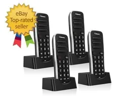 Wireless Intercom System Long Range House Office Handheld 4 Pack