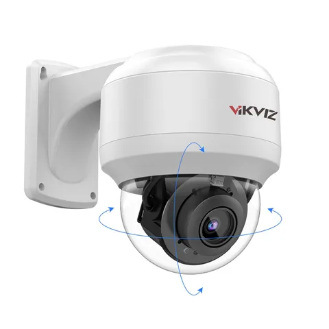 8MP Outdoor PTZ IP Camera Dome with Built-in Mic,4X Optical Zoom 16X Digital ...