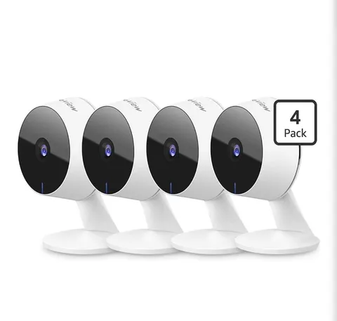 LaView F1 Pro 4-Pack 1080P Wi-Fi Indoor IP Cameras Night Vision Motion 2-Way