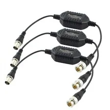 3pcs CCTV BNC Male One BNC Female Coaxial Video Soil Insulating Balun