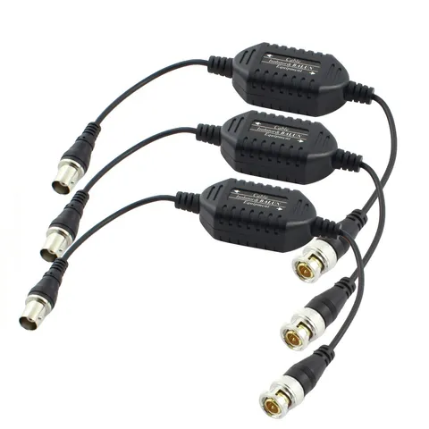 3pcs CCTV BNC Male One BNC Female Coaxial Video Soil Insulating Balun