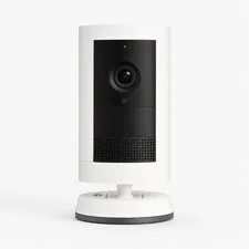 Ring Outdoor Cam Plus Battery, Retinal 2K Security Camera - White