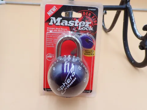 Master Lock Sphero Combination Smooth Spin Padlock 2076DAST Dk Purple + Keys New