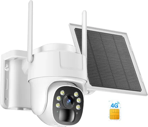 4G LTE Cellular Solar Security Cameras Wireless Outdoor, No Wifi Security