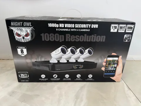 Night Owl 1080p Video Security 1 TB DVR System 8 Channel 4 Cameras