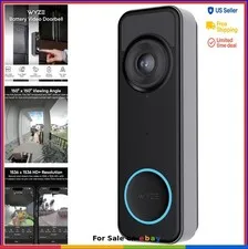 Battery Video Doorbell 1536x1536 HD Wireless Wired Security Camera Color Night