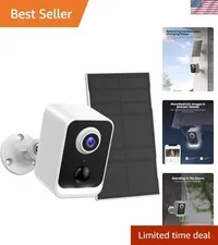 Advanced Wireless Security Camera with Floodlight & AI Motion Detection System