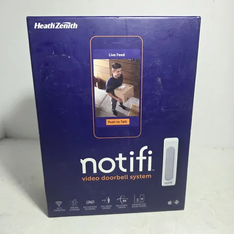 Heath Zenith Notifi Video Doorbell System SL-3010-00 WiFi Smart Light & Camera