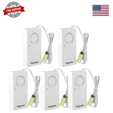Water Leak Detector for Home, 120dB, 37.8 Inches Cable, 5 Packs | Sensor Alar...