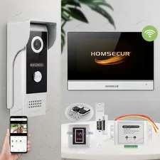 HOMSECUR 7" Waterproof WIFI HD Video Door Phone Intercom Doorbell Night Vision