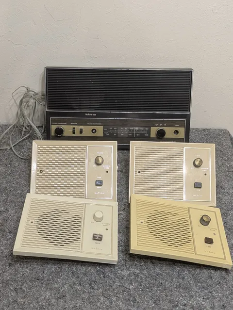 Nutone IM-203 Intercom System w 4 Speakers *Untested (Removed During Renovation)