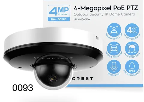 Amcrest ProHD 4MP PTZ Camera Outdoor, 4MP Outdoor Vandal Dome (0093)