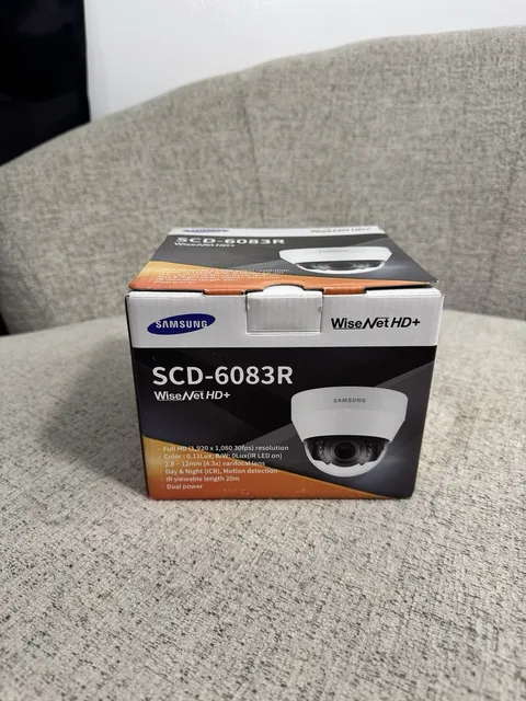 Samsung Wisenet HD+ SCD-6083R Dome Camera w/ Night Vision - New