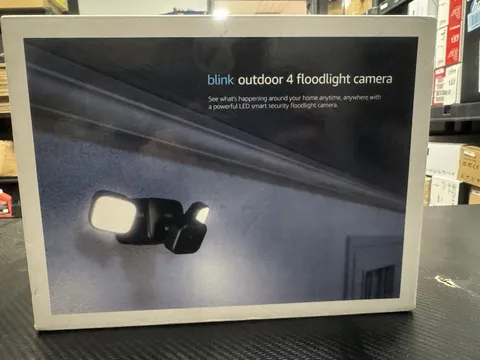 Blink Outdoor 4 Battery-Powered 1080p Security Camera HD with Floodlight Black