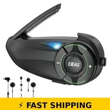 EJEAS Q8 Motorcycle Bluetooth 5.1 Intercom Headset - 6 Riders