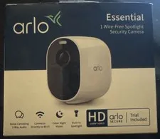 Arlo Essential Spotlight Wireless Indoor/Outdoor Camera VMC2030-100NAS- Single