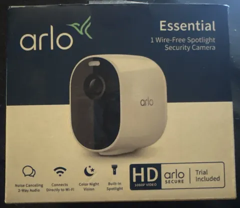 Arlo Essential Spotlight Wireless Indoor/Outdoor Camera VMC2030-100NAS- Single