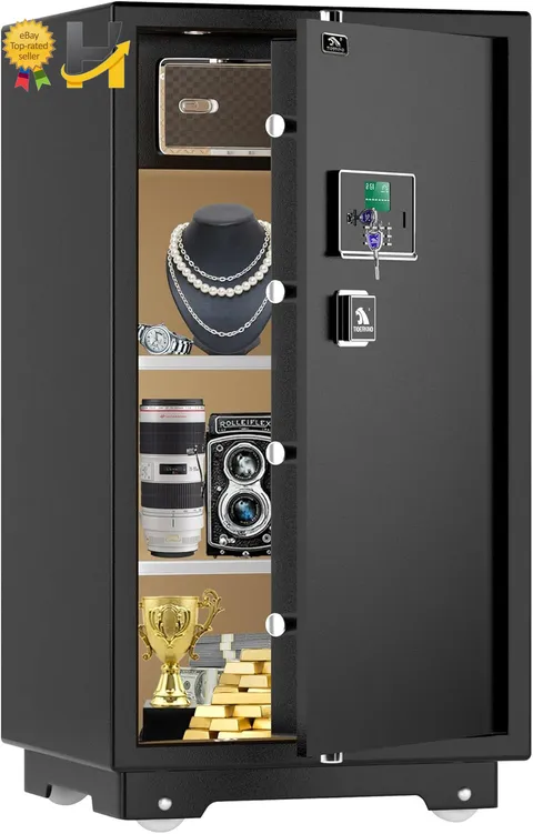 7.2CF Large Security Safe Box Digital Combination Lock Separate Inner Drawer Box