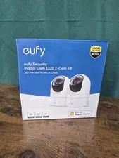 Sealed Eufy Indoor Cam E220 2-Cam Kit, 2K Security Indoor Camera Pan & Tilt