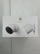 Google Nest Security Indoor Outdoor Cameras G3AL9 (Snow) 2-Pack with box