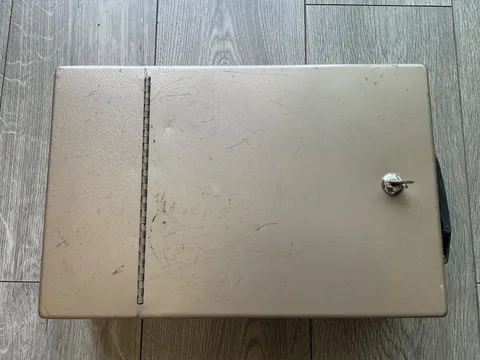 Vintage Rockaway Lock Box Chest with Key