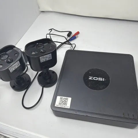 Zosi Network Digital Video Recorder  8-Channel DVR ZR08MN W/ 1TB SSD + 2 Camera
