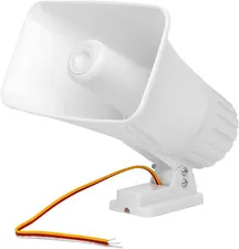 Outdoor Siren Speaker with 150 High Decibels, Security Horn, 12V Alarm System wi