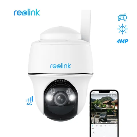 Reolink Go PT Plus 4G LTE 5MP Mobile Security Camera Solar Smart AI Detection