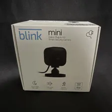 Blink Mini Indoor Plug-In HD Wi-Fi Camera, Alexa, Motion, Night Vision, Black