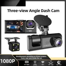 Camara Dash HD De Grabadora Para Auto Carro Coche Con Delantero/Trasero/Interior