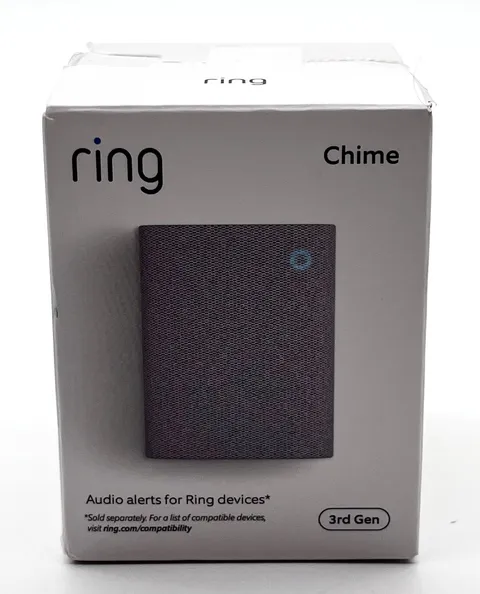 Ring Chime 3rd Gen WiFi Plug-In Smart Doorbell Speaker for Ring Devices Open Box