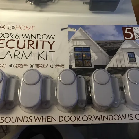 Space and Home Door & Window Security Alarm Kit - 5 Pack - Alarm Sounds