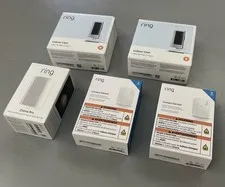Lot of 2 Ring Indoor Cams With Chime and 4 Sensors