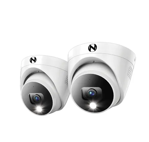 Night Owl Add On Wired 4K HD Indoor/Outdoor Dome Cameras, 2 Pack