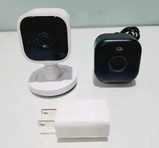 Blink Mini Indoor Lot 2 Plug-in Smart Security Cameras 1080 HD Motion Detection
