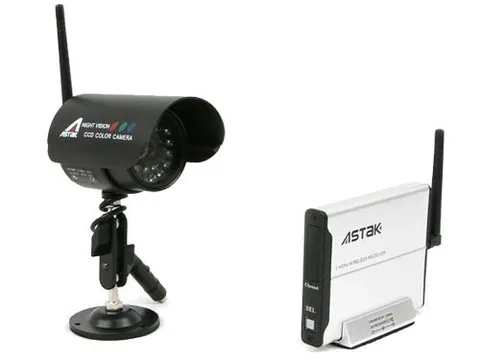 Wireless Surveillance Infrared Camera + Receiver + Power Supply Set