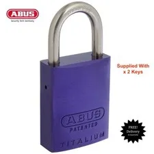 ABUS 83/40 Padlock 8340 Keyed Alike Padlocks Purple-Free Postage