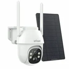 4G LTE Cellular Outdoor Wireless PTZ Security Camera Solar Battery CCTV