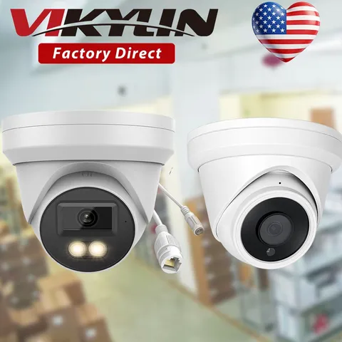 US Vikylin CCTV Full Color/IR30M MINI Network 8MP 4K POE IP Camera MIC Onvif Lot