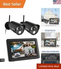 DIY Security Solution: GuardianCam Air with 7" Monitor, 2 Cameras & Free App