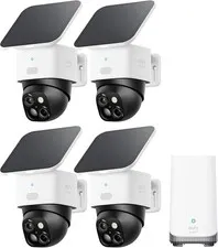 S340 4 Pack + S380 eufy Security SoloCam S340 Solar Wireless Camera 4-Cam Kit