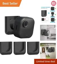No-Drill Blink Camera Mount - Secure Adhesive Bracket for Outdoor & Indoor Use