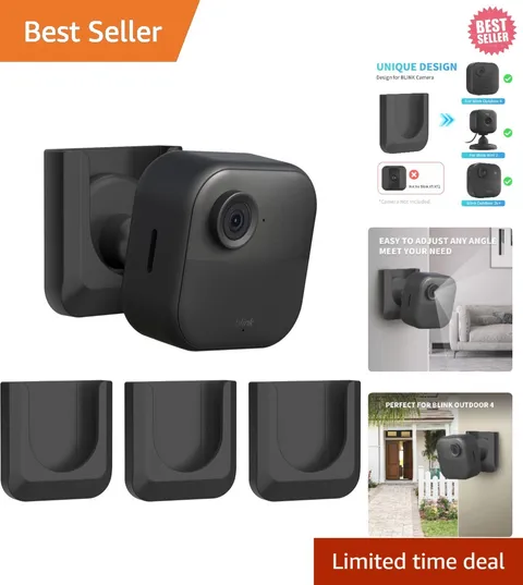 No-Drill Blink Camera Mount - Secure Adhesive Bracket for Outdoor & Indoor Use