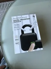 Sharper Image  DIGITAL FINGERPRINT PADLOCK, Black.   Un-Opened / New
