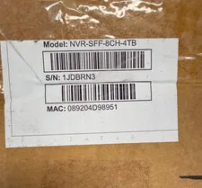 3XLOGIC NVR-SFF-8CH-4TB Network Video Recorder