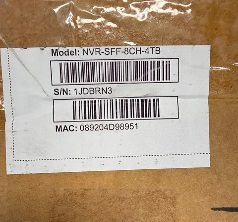 3XLOGIC NVR-SFF-8CH-4TB Network Video Recorder