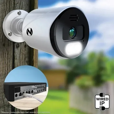 Night Owl Wired   2-Way Audio Siren IP8 IP-8LTA-B-V2,CONFIRM COMPATIBLE NVR